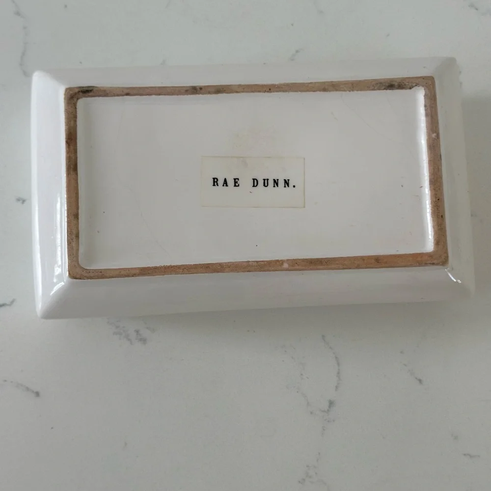 Rae Dunn “SOAP” Ceramic Soap Dish – Neutral White 🧼✨ - Picture 5 of 6